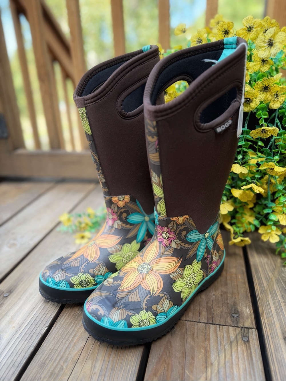 BOGS Floral Waterproof Garden Boots